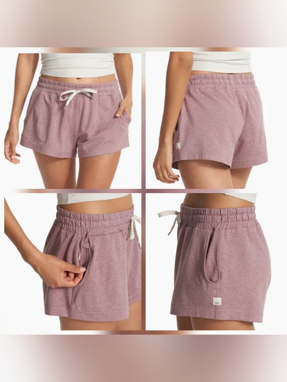 Vuori Women's Performance Shorts - Orchid Heather? - Size Small - VW339 - Picture 6 of 6